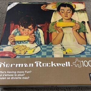 Norman Rockwell Puzzle - Who's Having More Fun?